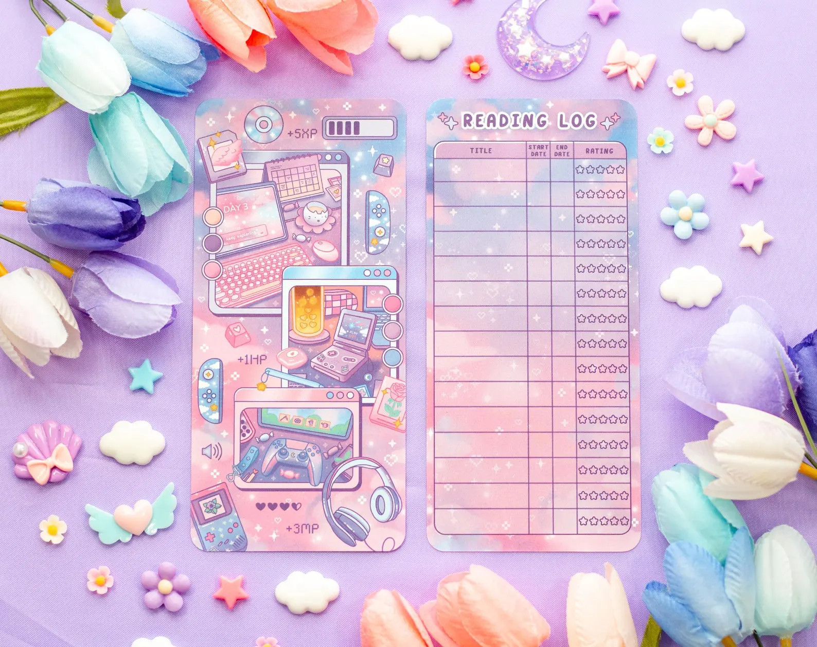 Game Time Reading Log Bookmark - Etsy | Etsy (US)