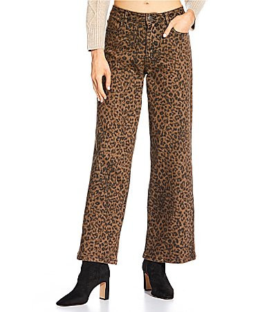 Gianni Bini Lila Leopard Print Denim Jeans - 26 | Dillard's