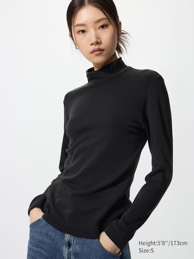 HEATTECH Ultra Warm High Neck T-Shirt | UNIQLO (US)