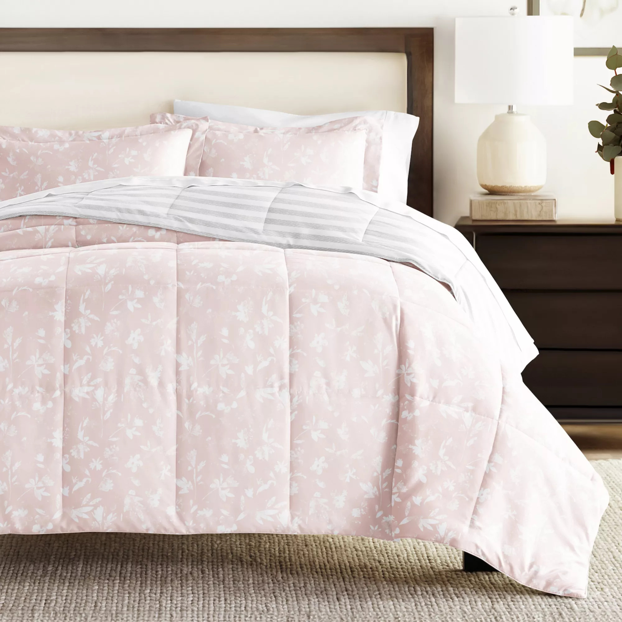Home Collection Pressed Flowers Reversible Comforter Set | Kohl's