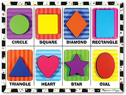 Melissa & Doug Shapes Wooden Chunky Puzzle | Amazon (US)