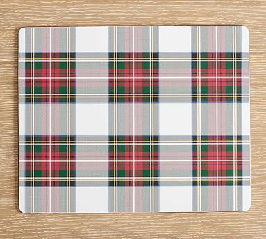Stewart Plaid Cork Placemats - Set of 4 | Pottery Barn (US)