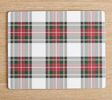 Stewart Plaid Cork Placemats - Set of 4 | Pottery Barn (US)