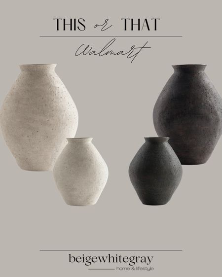 Check out these gorgeous Walmart vases! Get the high end look for less with these finds!! Neutral and moody vases from Walmart. Modern vases are at Walmart! 

#LTKFind #LTKSeasonal #LTKhome