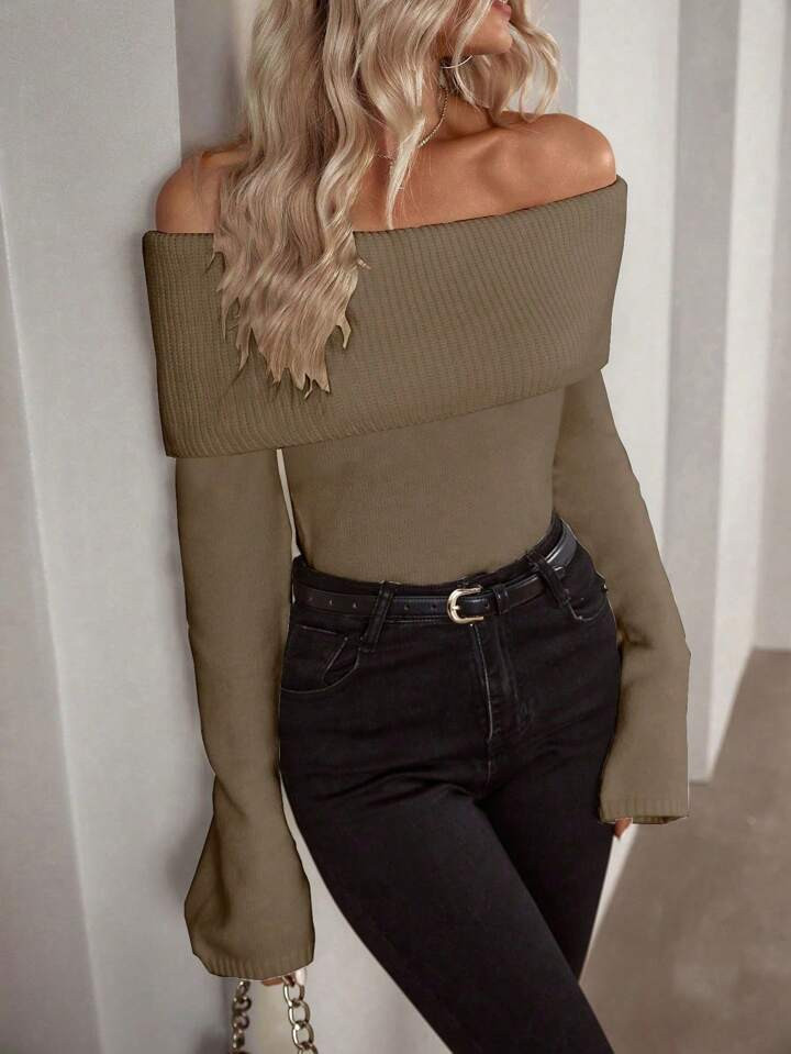 SHEIN Frenchy Women's Turtleneck Solid Color Basic Sweater | SHEIN