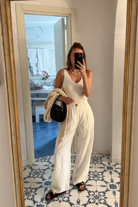 Casual dinner vacay outfit 