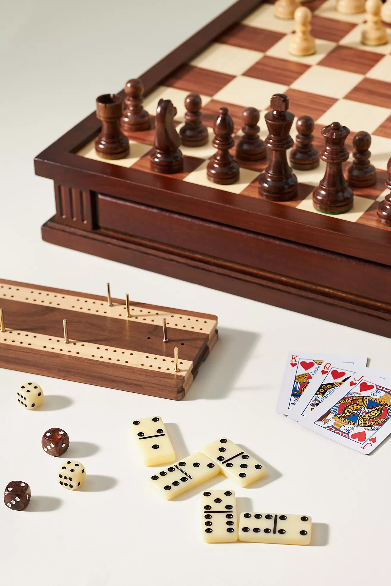 Chess 7-in-1 Deluxe Wood Game Set: Heirloom Edition | Anthropologie (US)