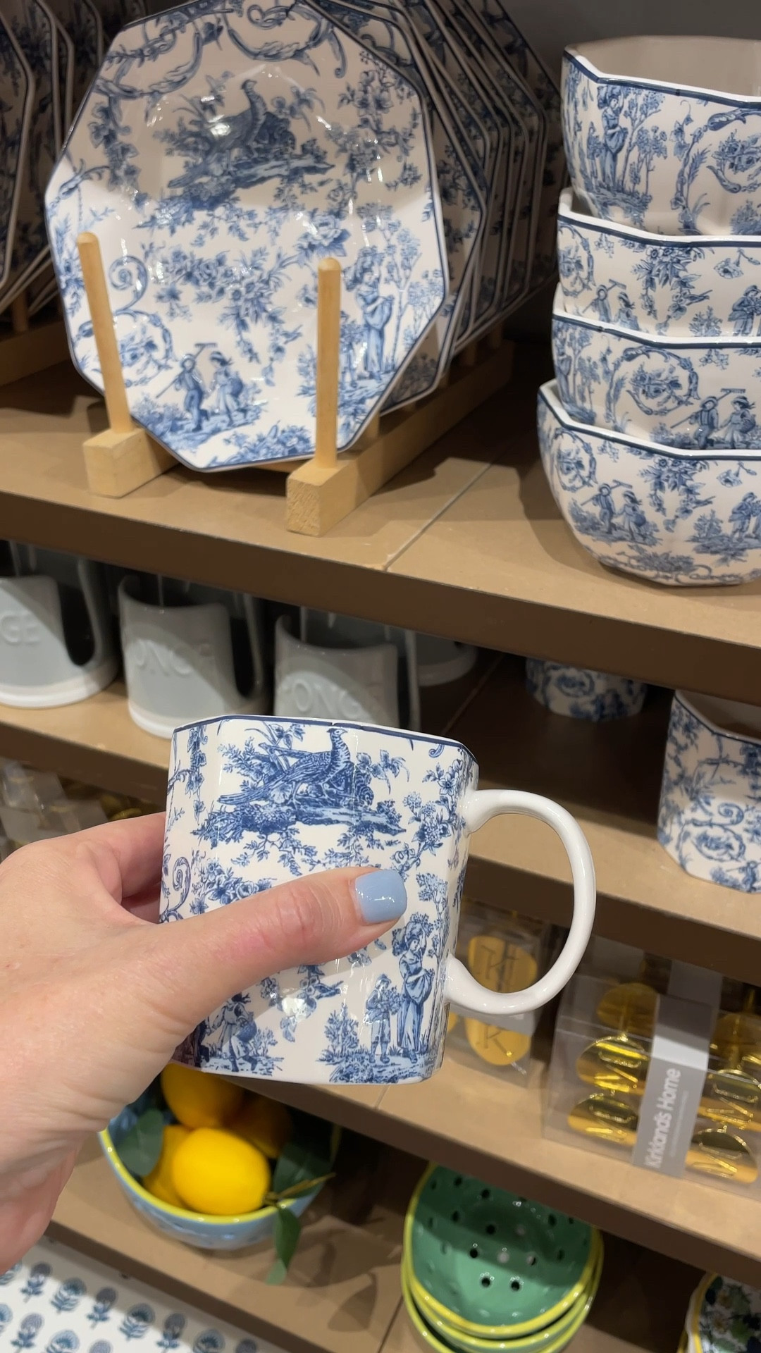Beautiful blue and white toile plates, cups and bowls. 

Dinnerwear 

#LTKVideo #LTKhome