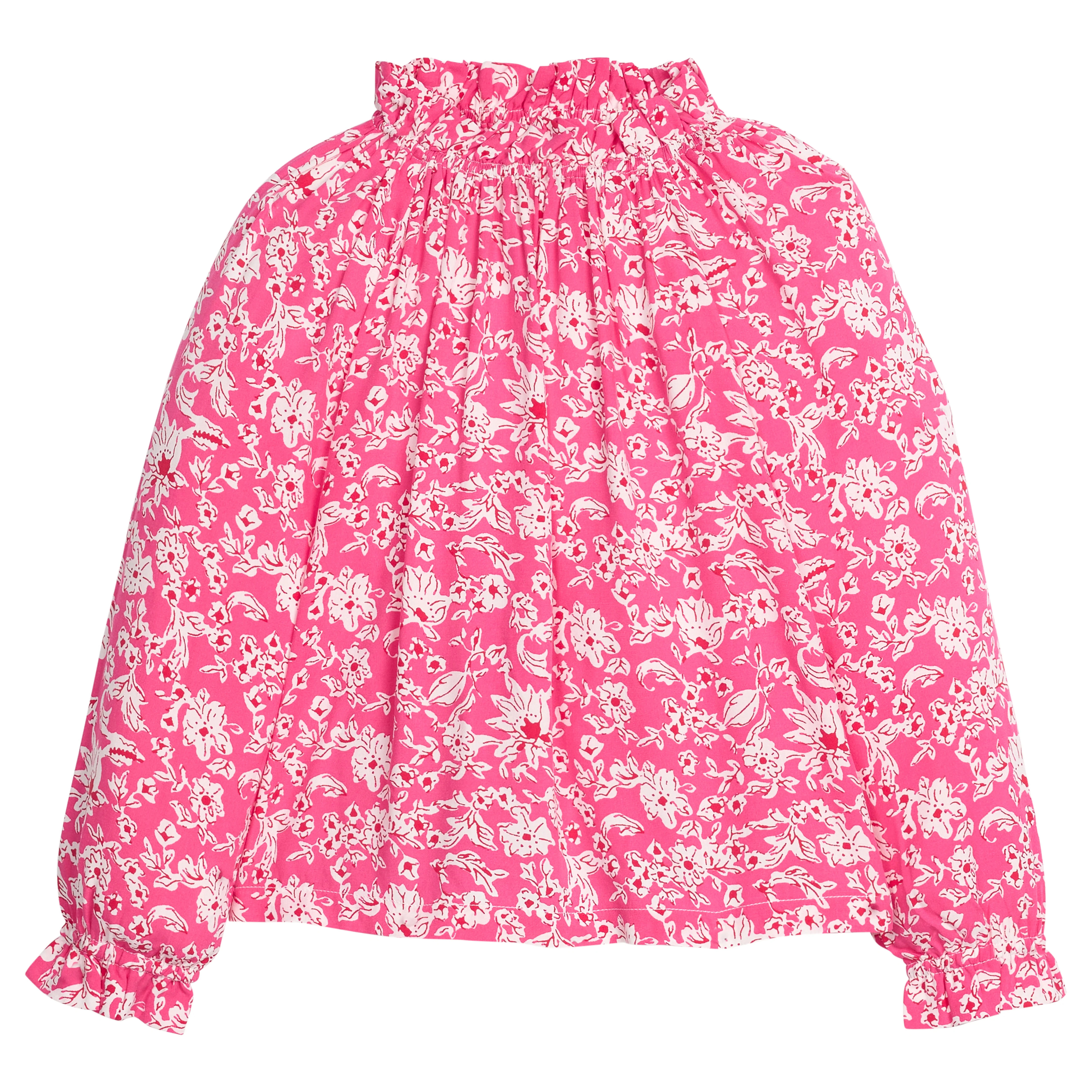 Tory Top - Hot Pink Abstract Floral | BISBY Kids