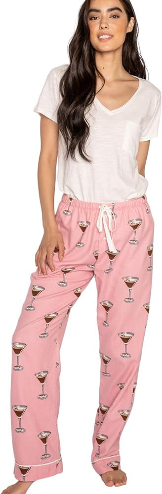 PJ Salvage Women's Loungewear Soft Flannel Pajama Bottom Pant, Vintage Pink, X-Small US | Amazon (US)