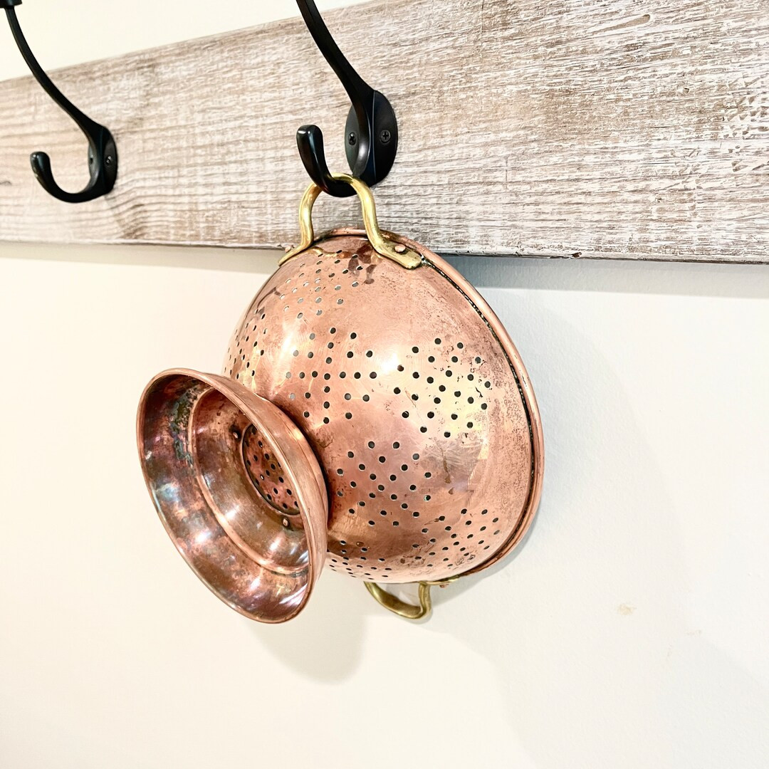 Copper Colander Vintage Strainer - Etsy | Etsy (US)