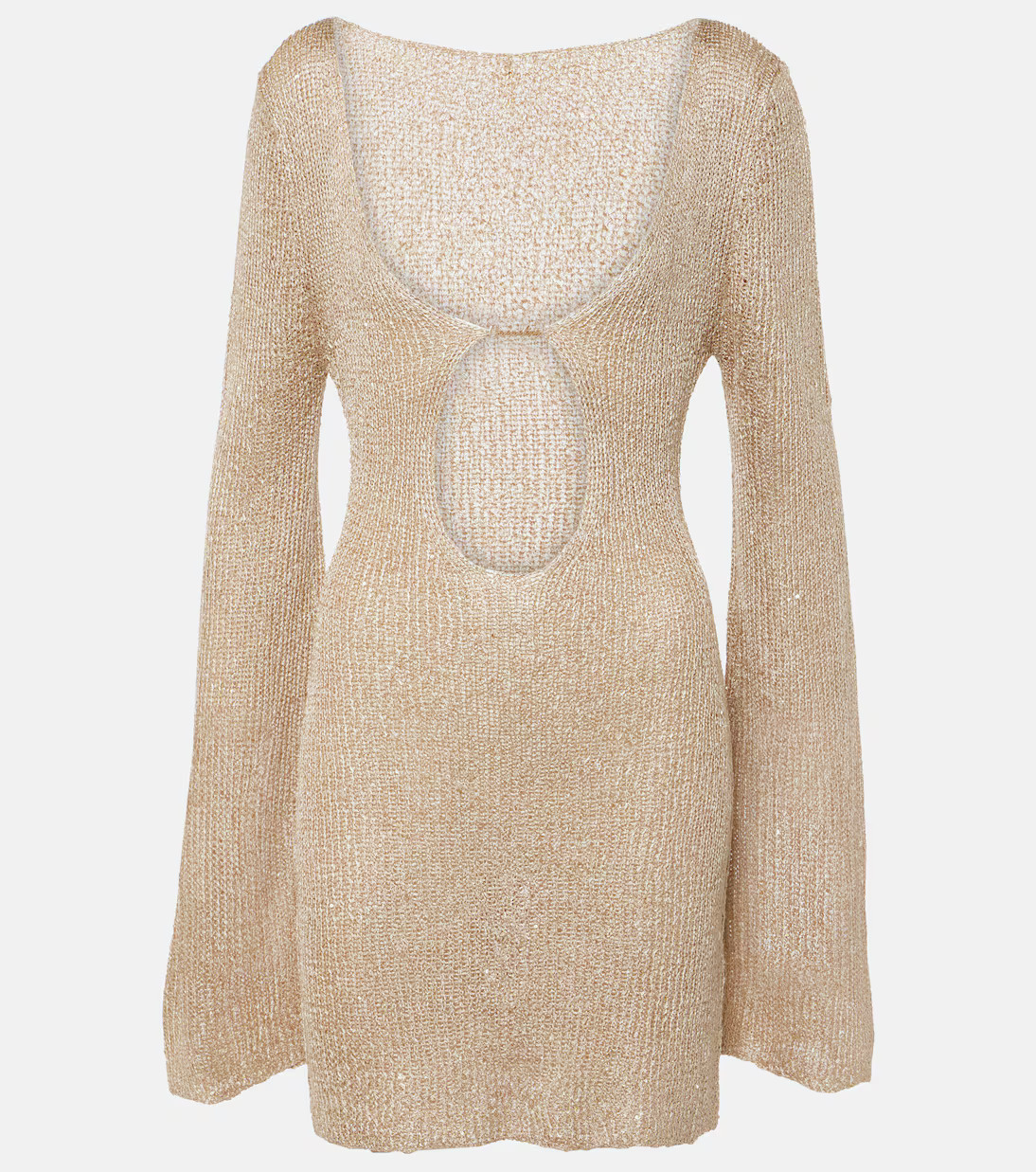 Rey cutout lamé minidress | Mytheresa (UK)
