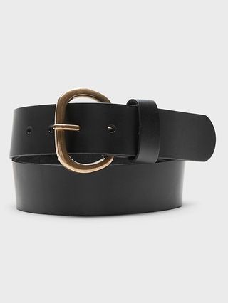 Square Buckle Leather Belt | Banana Republic (US)