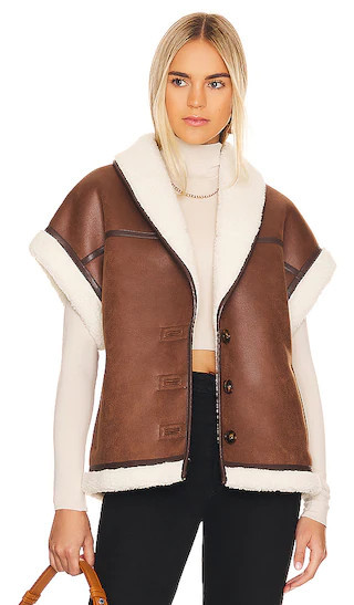 Miri Vest in Dark Brown | Revolve Clothing (Global)