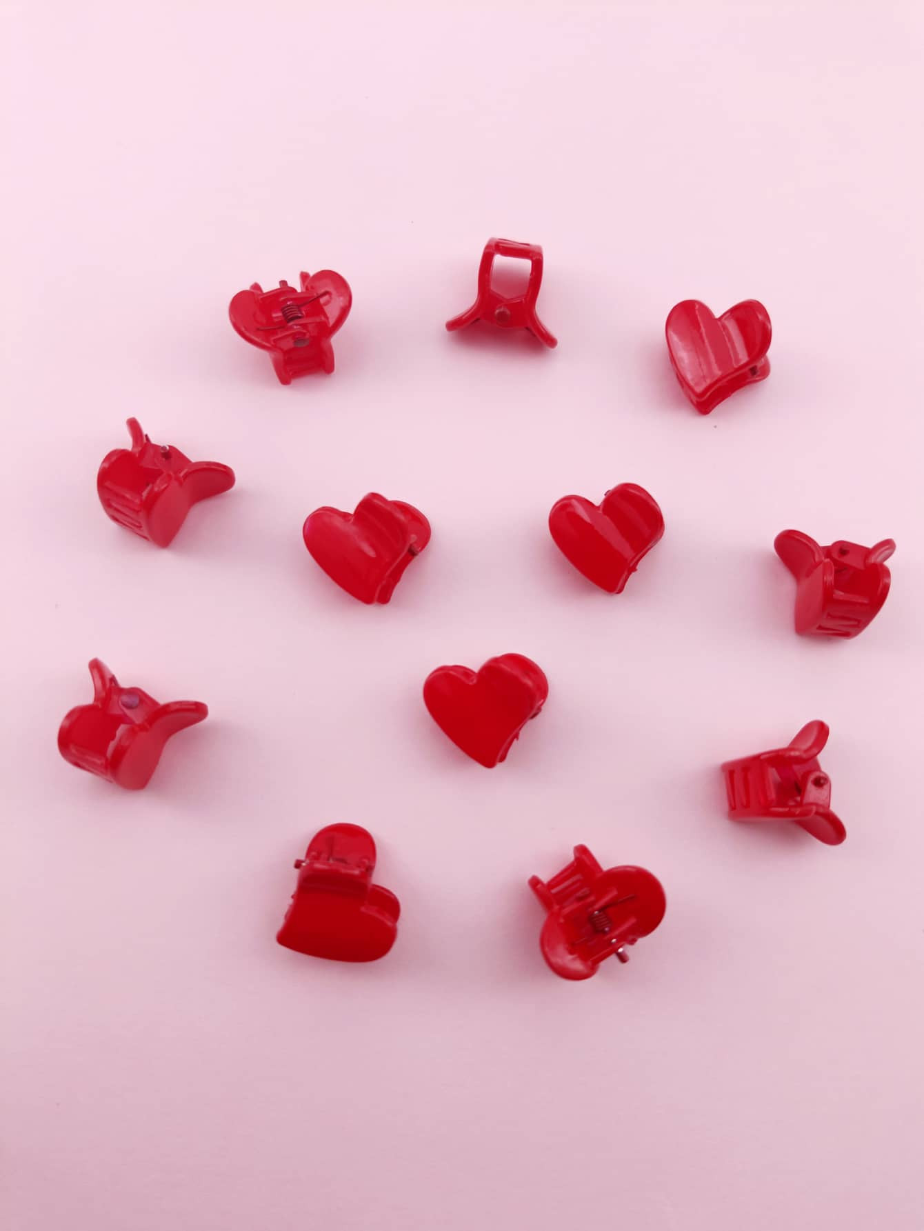 12pcs Heart Shaped Hair Claw | SHEIN