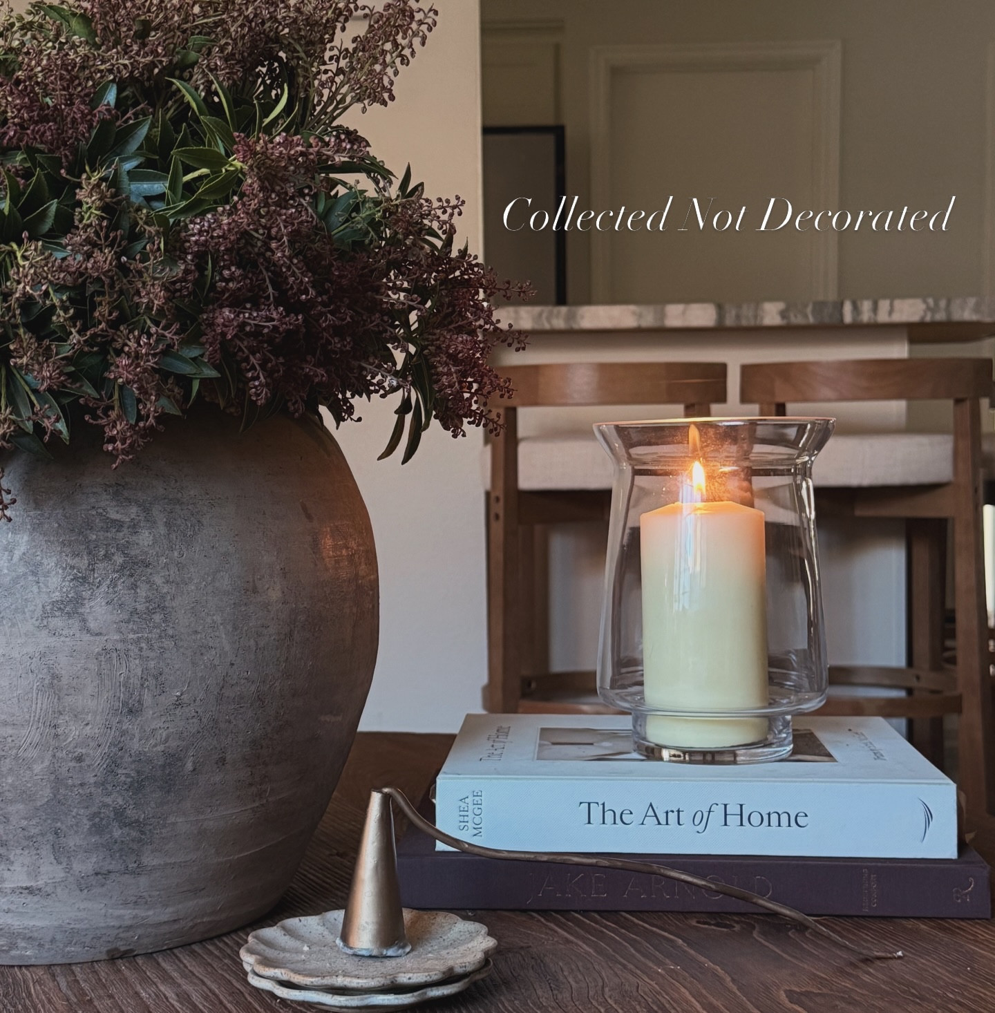 Layered slowly. 
Styled intentionally. 
Never rushed.

COMMENT: COLLECTED to get links sent to your inbox directly

#collectedhome #layers #curatedhome #simplestyling #decorpieces