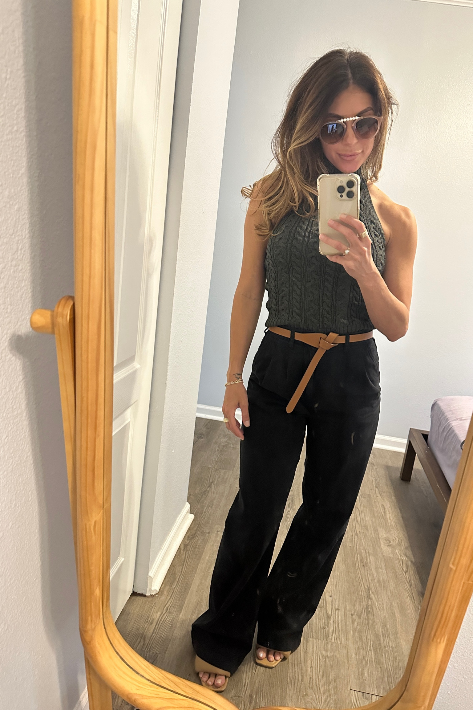 This sweater knit halter is flattering especially for more muscular or broad shouldered girlies such as myself. I’m wearing an XS and it fits perfectly. I wasn’t sure about this tie belt at first but I’m loving how it elevated outfits and brings sophistication at an extra low price point! 

#LTKsalealert #LTKstyletip #LTKfindsunder50