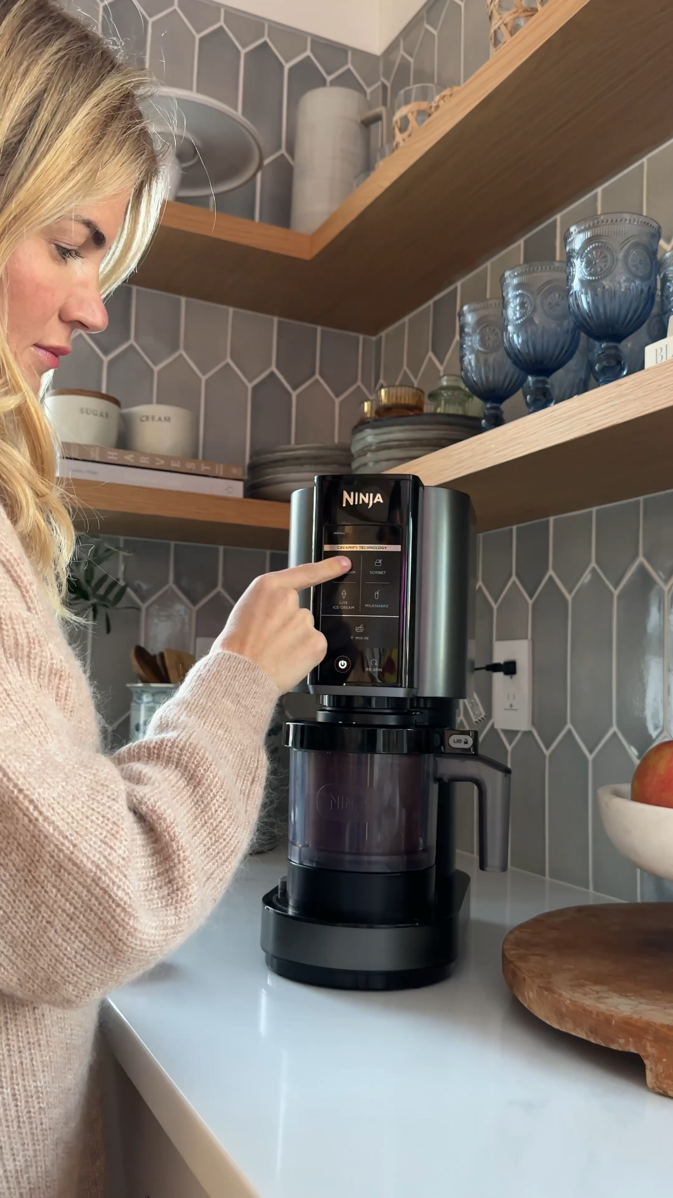 Made ice cream with the kids in our new Ninja Creamy from @walmart #walmartpartner #walmarthome