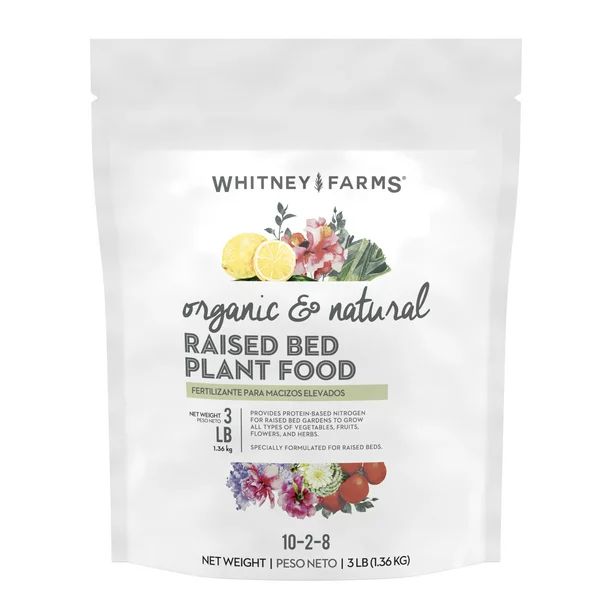 Whitney Farms Organic & Natural Raised Bed Plant Fertilizer, 3 lbs. | Walmart (US)