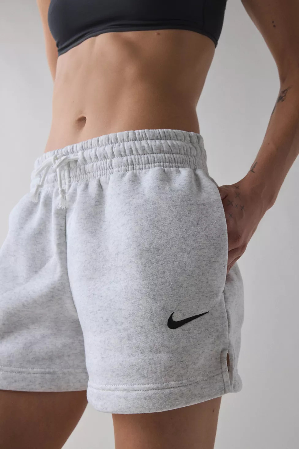 Nike Sportswear Phoenix Fleece Mid-Rise Shorts | Urban Outfitters (US and RoW)