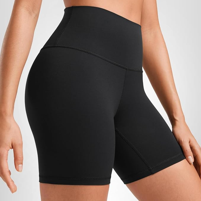 CRZ YOGA ButterLuxe Biker Shorts 6" - High Waisted Workout Running Volleyball Spandex Yoga Womens | Amazon (US)