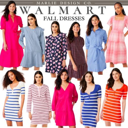 Walmart Dresses for Women | teacher outfit | fall outfit | work outfit | fall dress | dress | work dress | teacher dress | free assembly | walmart | short sleeve dress | sweater dress | midi dress | knee length dress | short dress | long dress | shirt dress | wrap dress | long sleeve dress | t shirt dress | walmart finds | black dress | olive green dress | army green dress | affordable dresses for women | navy blue  dress | mustard yellow dress | cream colored dress | wedding guest dress | fall wedding guest dress | pink dress | orange dress | colorful dresses | floral print dress 

#LTKunder50 #LTKmidsize #LTKworkwear