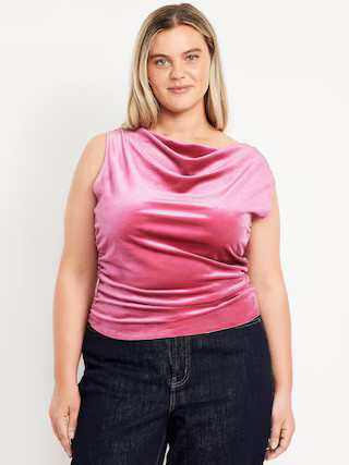 Velvet Ruched Top | Old Navy (US)