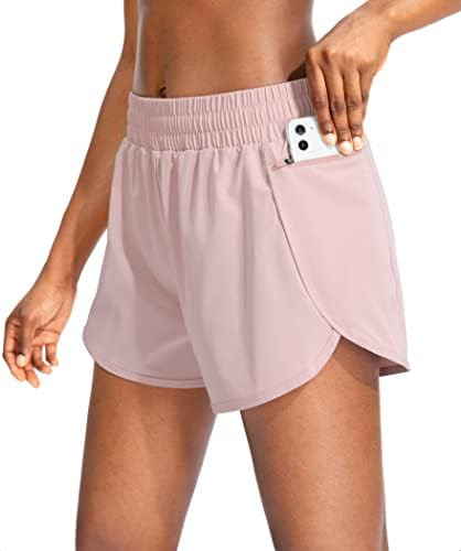 Soothfeel Womens Running Shorts with Zipper Pockets 3"/5" High Waisted Athletic Gym Workout Short... | Amazon (US)