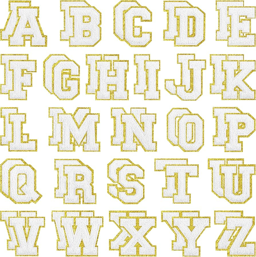 52 Pack 3.14 inch Large Size Letter A-Z Iron On Repair Patches Applique Patches Sewing Clothing B... | Amazon (US)