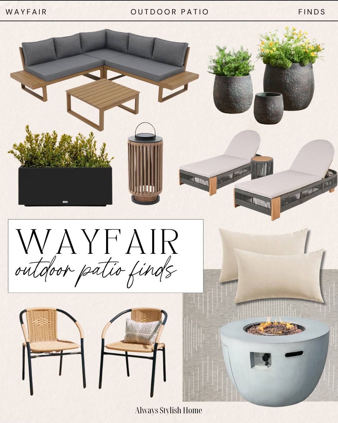 neutral modern accents, cozy seating, and lounge chairs = effortless elegance with a side of shade ☀️ If you’ve been waiting to refresh your outdoor setup, THIS is the moment—these deals won’t last long 👀 Tap to shop my full patio look + bring this elevated outdoor vibe home 🛋️🌾 #WayDay #OutdoorLiving 

 #LTKSeasonal #LTKHome #LTKSaleAlert