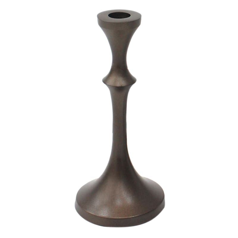 Antique Gold Candle Holder, 8" | At Home