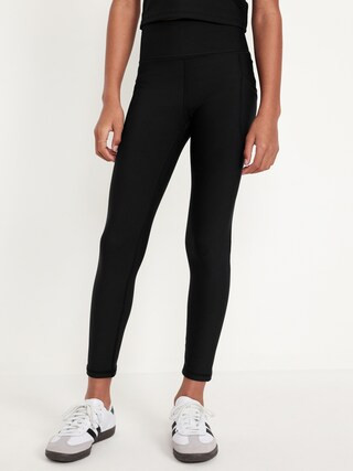 High-Waisted PowerSoft Side-Pocket Leggings for Girls | Old Navy (US)