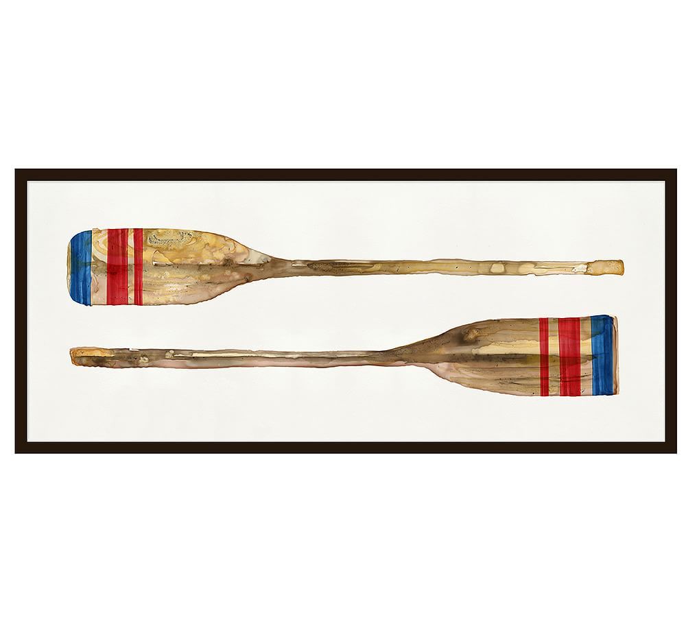 Painterly Americana Oars Wall Art | Pottery Barn (US)