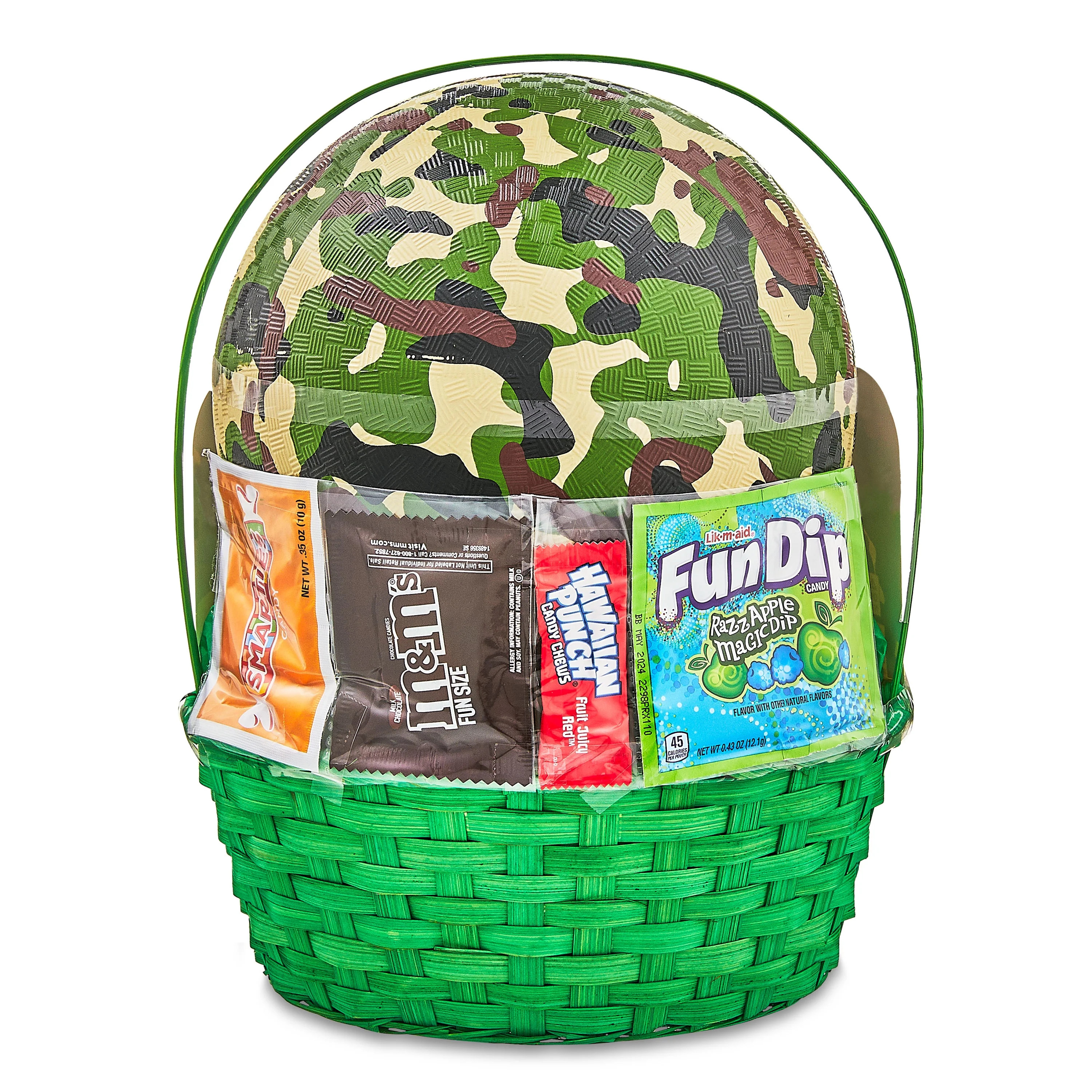 Camo Rubber Playground Ball Easter Basket, Wondertreats | Walmart (US)