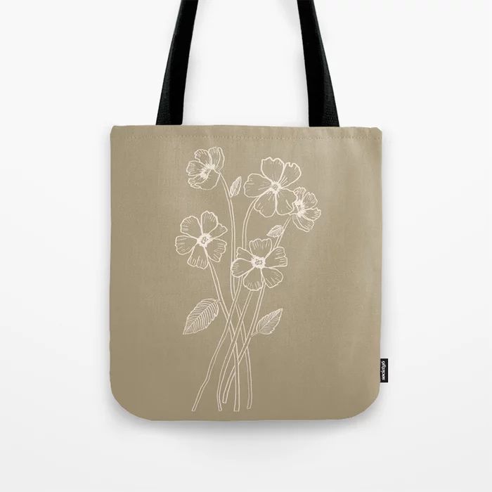 Simple Floral Sketch  Tote Bag | Society6