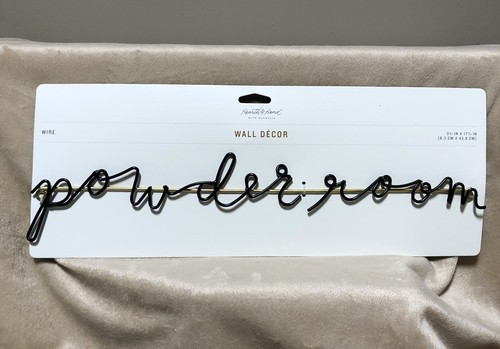 Details about   Hearth And Hand w/Magnolia POWDER ROOM Metal Wire Bathroom Decor Sign 17.25x3.25 | eBay US