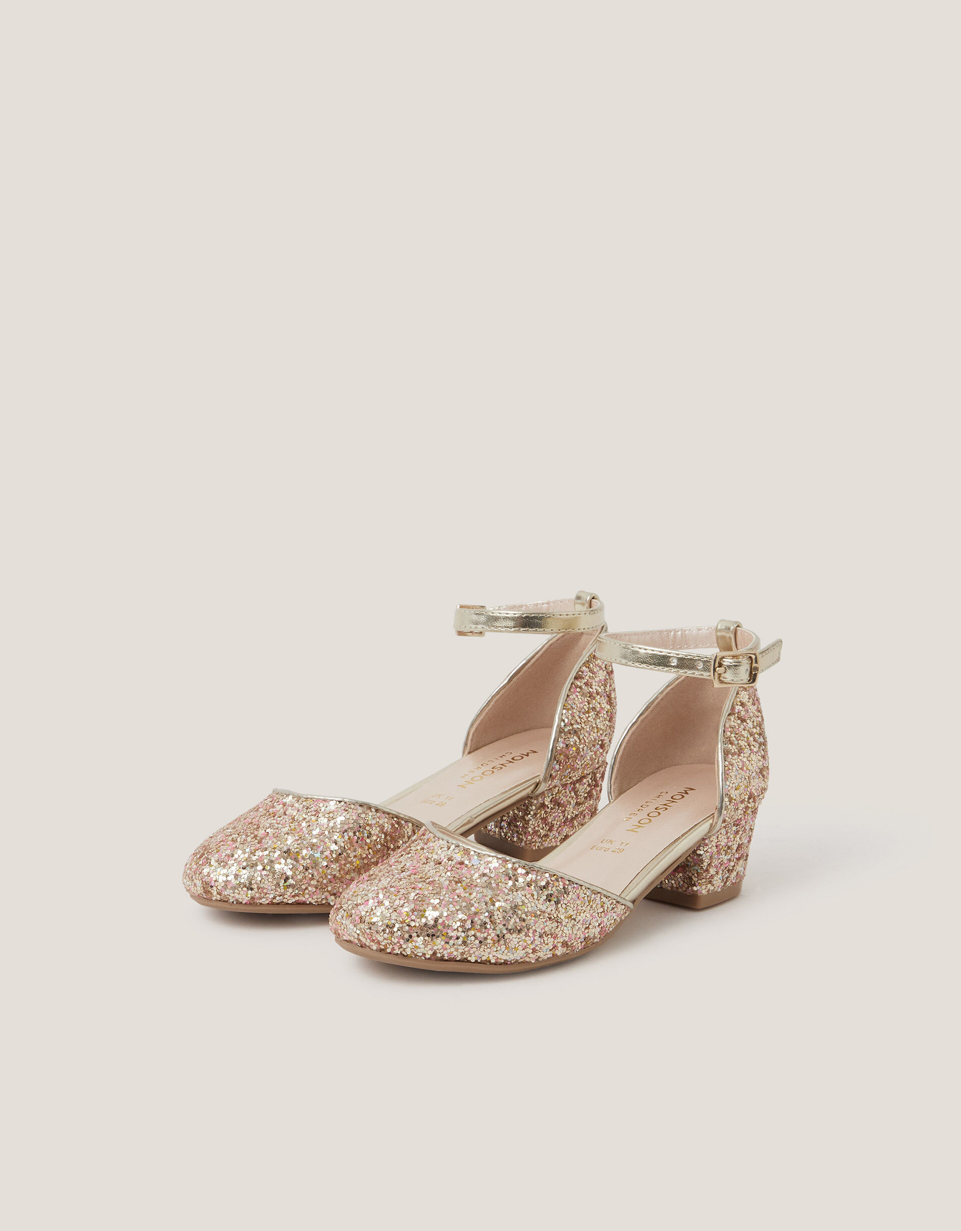 Glitter Two Part Heels Gold | Monsoon (UK)