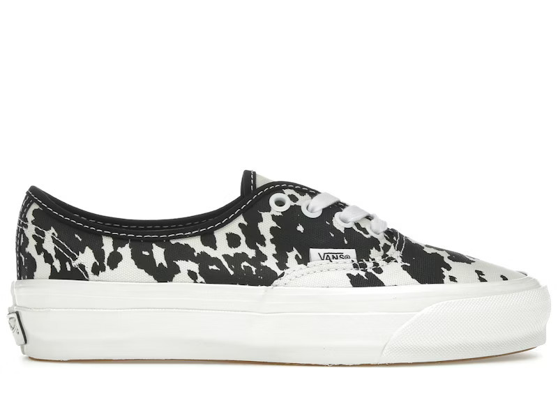 Men's Vans Premium Authentic Sneakers in Cow Black/White | StockX