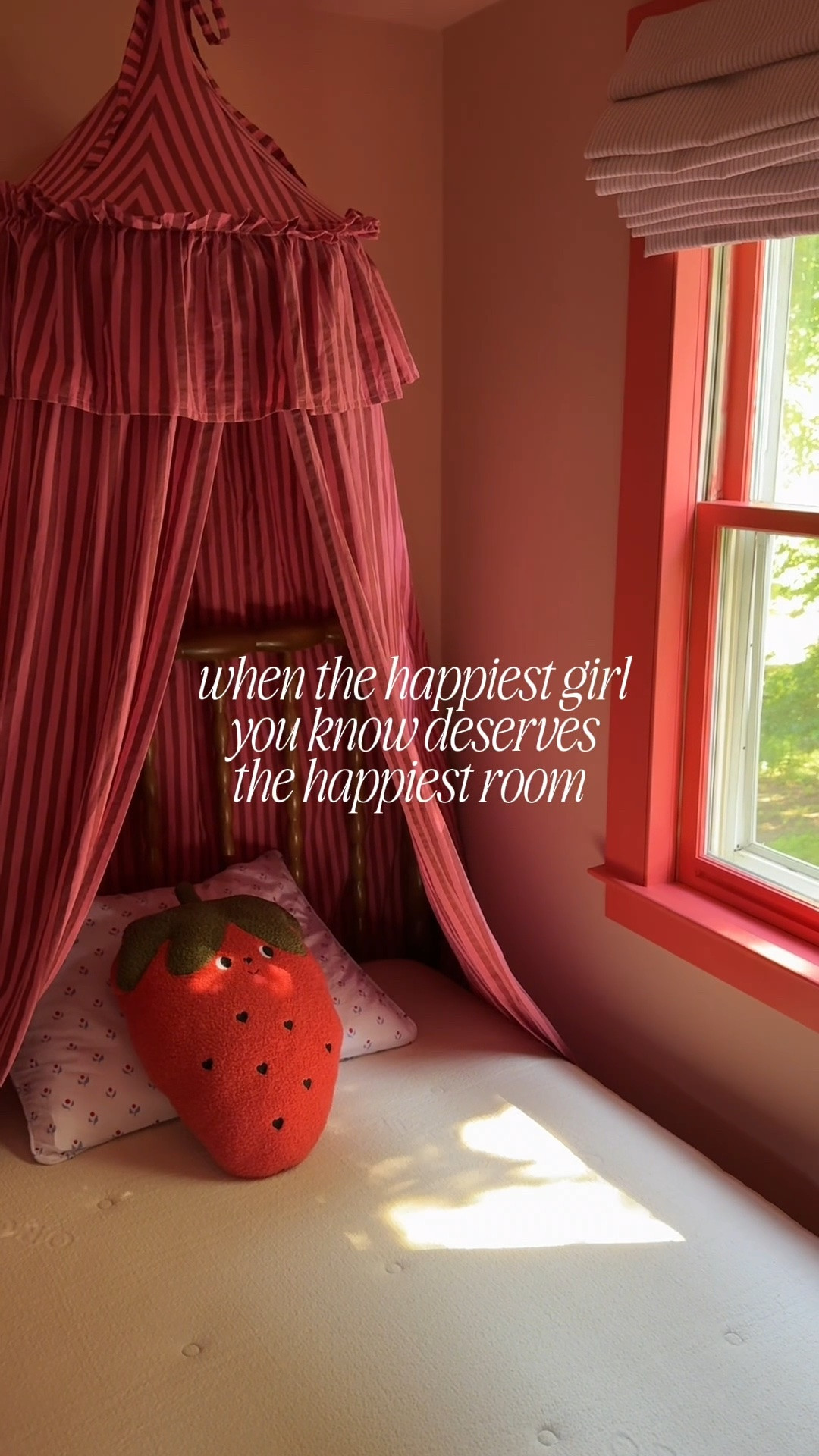 izzy’s big girl room 🍓 an explosion of happiness!! linked her avocado eco organic kids mattress along with all the other bedding items i used

#LTKKids