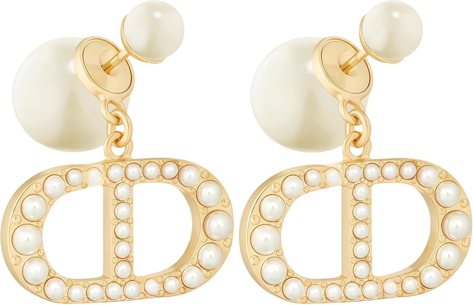 18K Gold Plated Copper Pearl Earrings Non Allergenic Birthday Gift Baroque Exquisite Jewelry Shin... | Amazon (US)