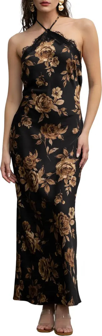 Floral Halter Maxi Dress | Nordstrom Rack