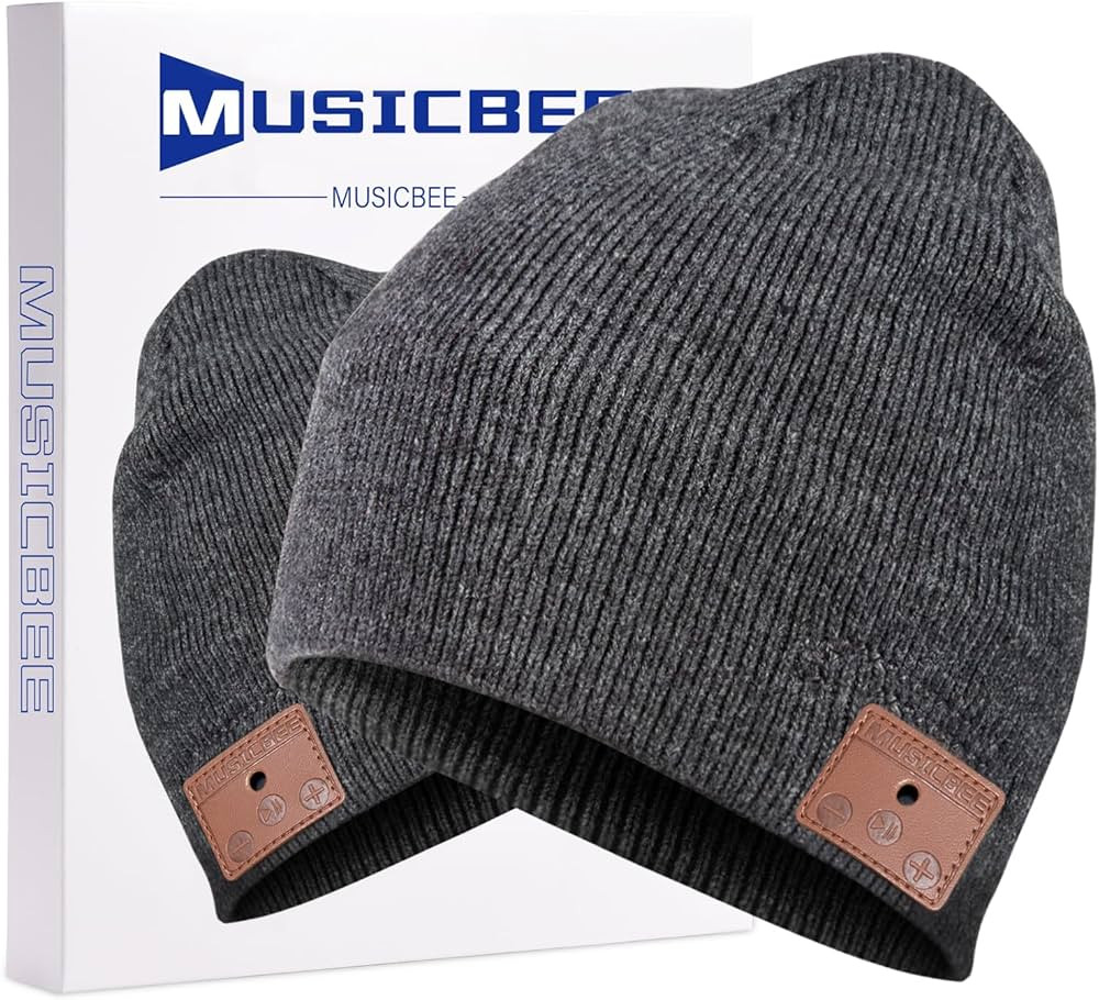 beanie MUSICBEE Bluetooth V5.2 Wireless Knit Winter Cap, 24 Hour Play time, Built-in Microphone a... | Amazon (US)