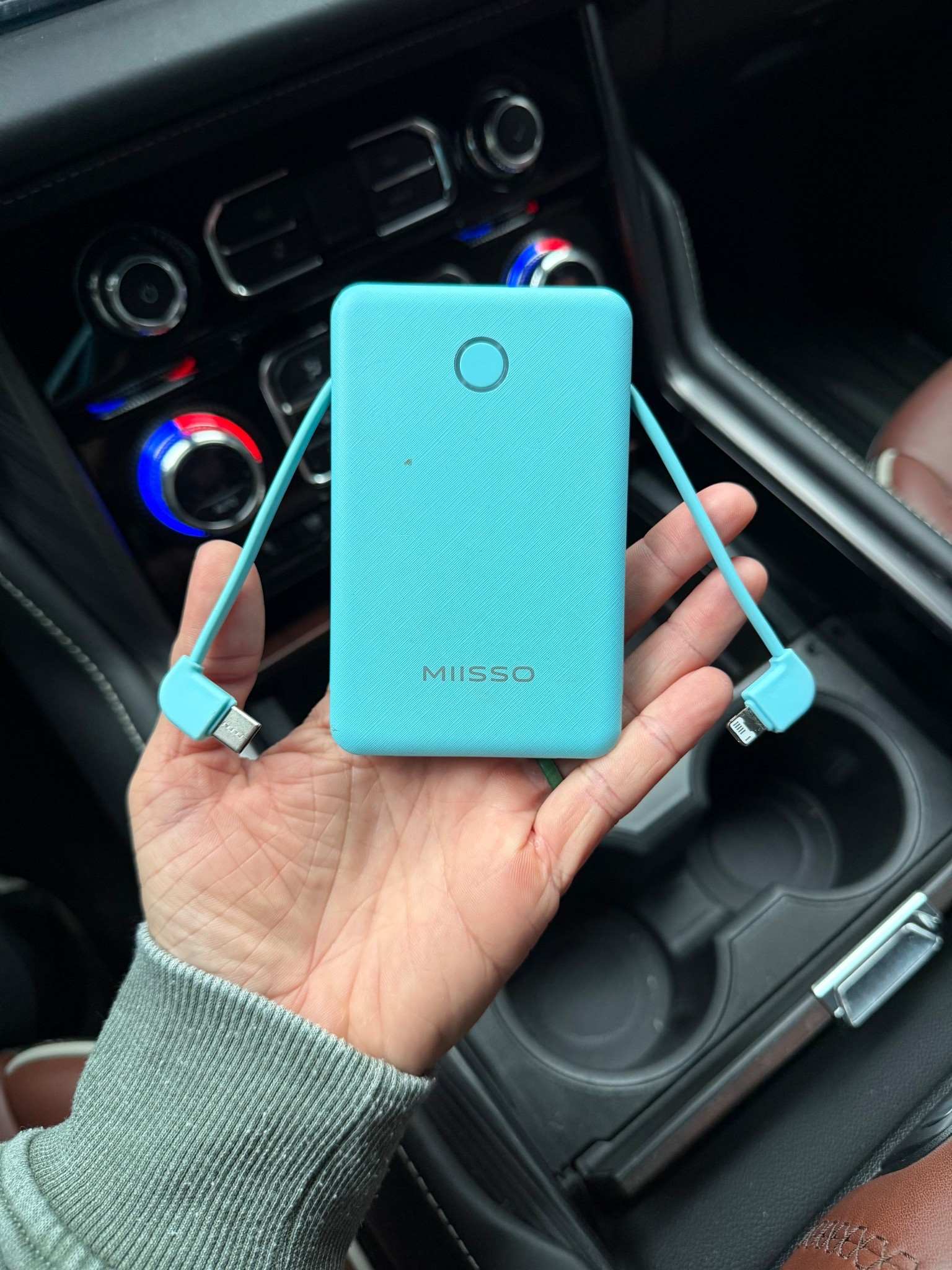 My favorite portable charger. I’ve had it for over a year now and even with almost daily use it still chargers quickly and effectively. 
Lightweight and thin/small.
It’s a lifesaver! 
