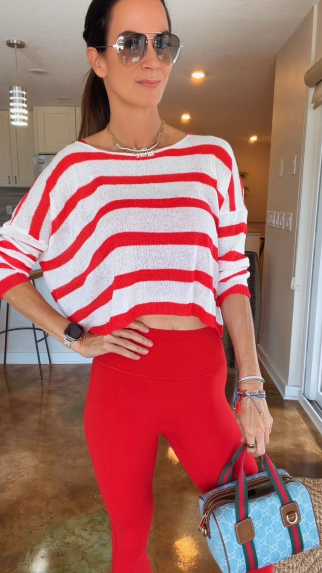 POV: You had Pilates at 8, errands at 11, lunch at 1… and somehow still looked put together. ❤️ #abercrombiepartner #yob @abercrombie  

This bright red set has been working overtime lately. Threw on a lightweight striped sweater, my favorite slides, a cute bag, and suddenly we’re giving “I totally planned this outfit” energy. 😏

Proof that activewear doesn’t have to stay at the gym.
Comment FIT for links. ❤️

#PilatesStyle #AthleisureOutfit #Over40Style

#LTKmorningroutine #LTKfitnessgoals #LTKdayinmylife