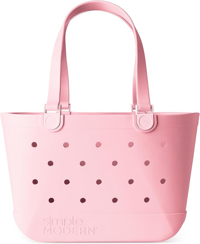 Simple Modern Beach Bag Rubber Tote | Waterproof Large Tote Bag with Zipper Pocket for Beach, Poo... | Amazon (US)