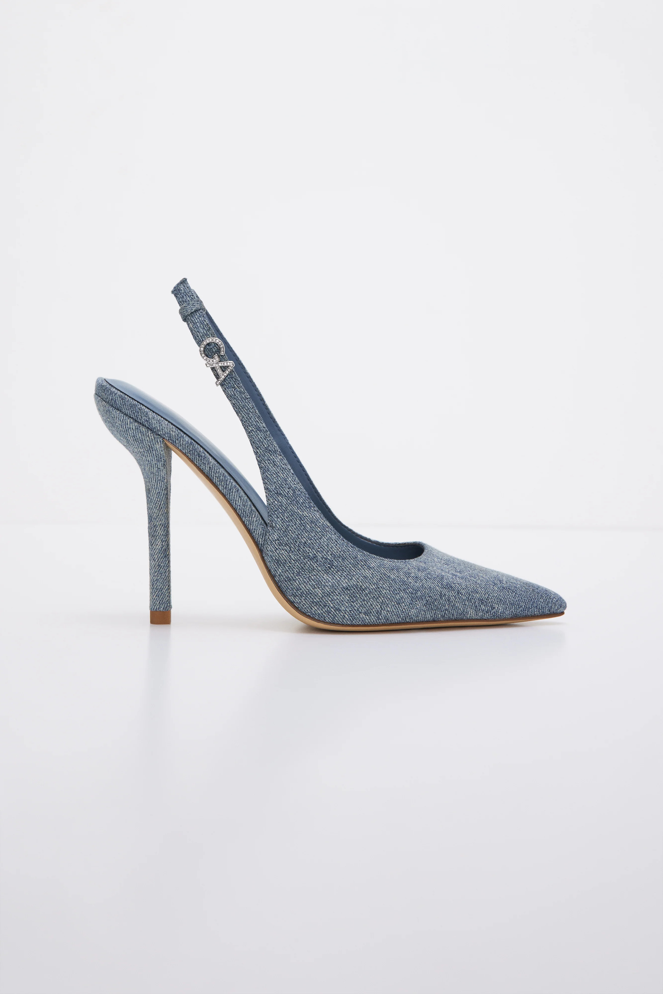STILETTO SLINGBACK HEELS | BLUE DENIM002 - GOOD AMERICAN | Good American