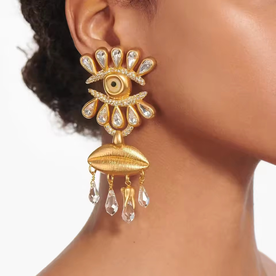 Baroque Style Vintage Metal Eyes Design Dangle Earrings For Women Jewelry New Arrival Fashion Exa... | AliExpress (US)