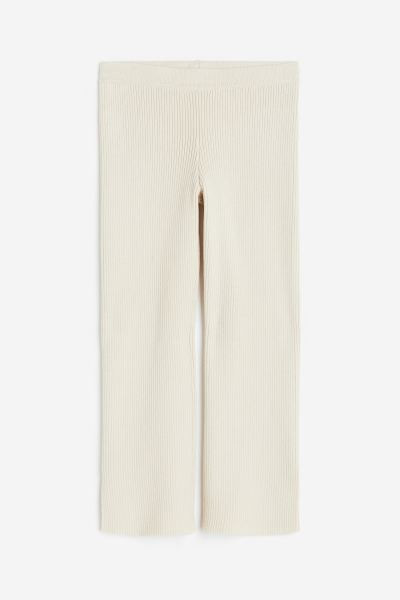 Rib-knit Leggings - Cream - Kids | H&M US | H&M (US + CA)