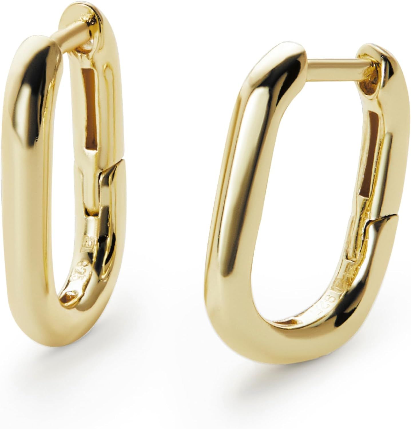 Ana Luisa 14K Gold Hoop Earrings - Rox Mini | Minimal & Chic 14K Gold Plated Hoops | Hypoallergen... | Amazon (US)