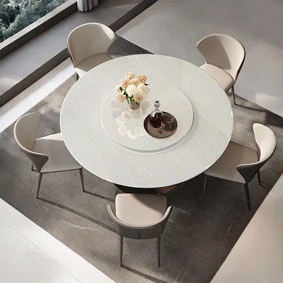Simple Modern Luxury Marble Round Dining Tables | Wayfair North America